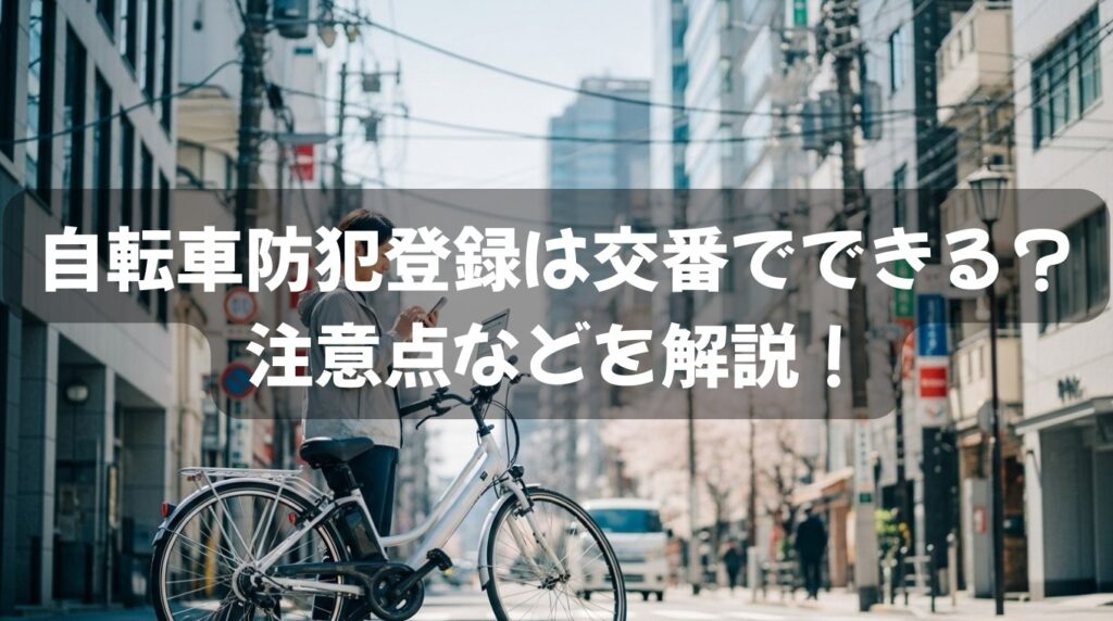 自転車防犯登録