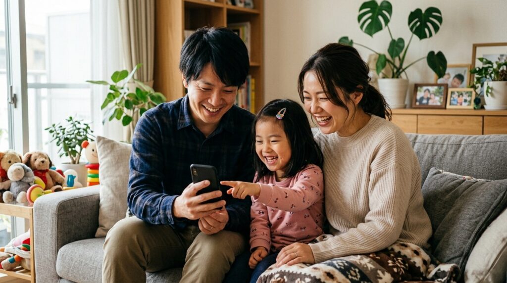 スマホ家族