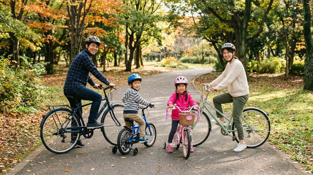 自転車家族
